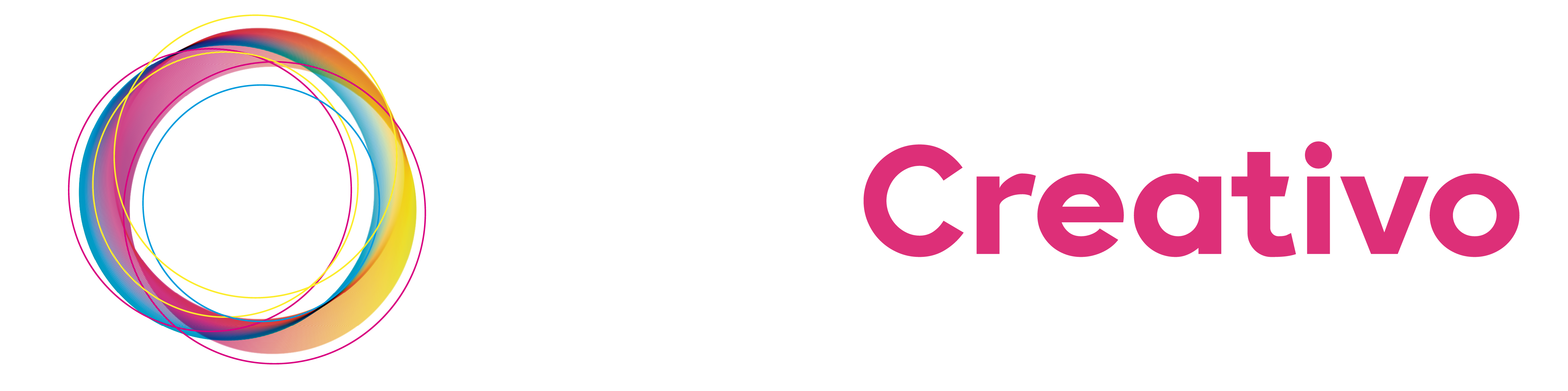 Logo horizontal blanco de Ciclo Creativo